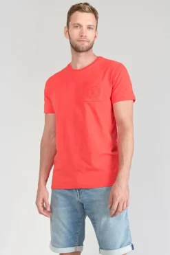 Homme Le Temps des Cerises T-Shirts & Polos-T-Shirt Paia Corail
