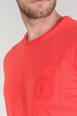Homme Le Temps des Cerises T-Shirts & Polos-T-Shirt Paia Corail