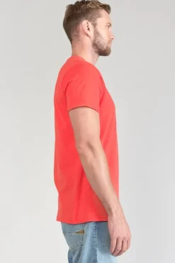 Homme Le Temps des Cerises T-Shirts & Polos-T-Shirt Paia Corail