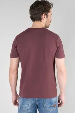 Homme Le Temps des Cerises T-Shirts & Polos-T-Shirt Paia Lie De Vin