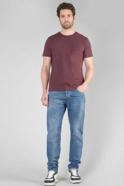 Homme Le Temps des Cerises T-Shirts & Polos-T-Shirt Paia Lie De Vin