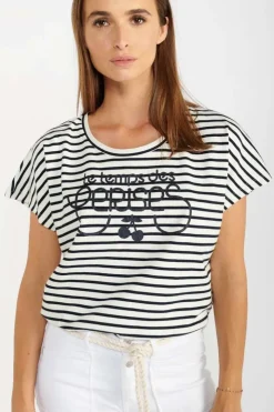 Femme Le Temps des Cerises T-Shirts & Débardeurs-T-Shirt Sailor Mariniere