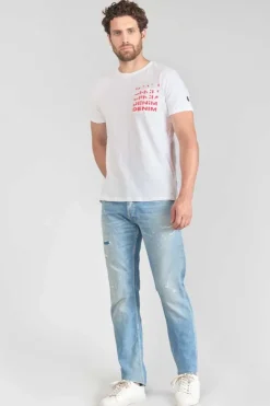 Homme Le Temps des Cerises T-Shirts & Polos-T-Shirt Saros Blanc