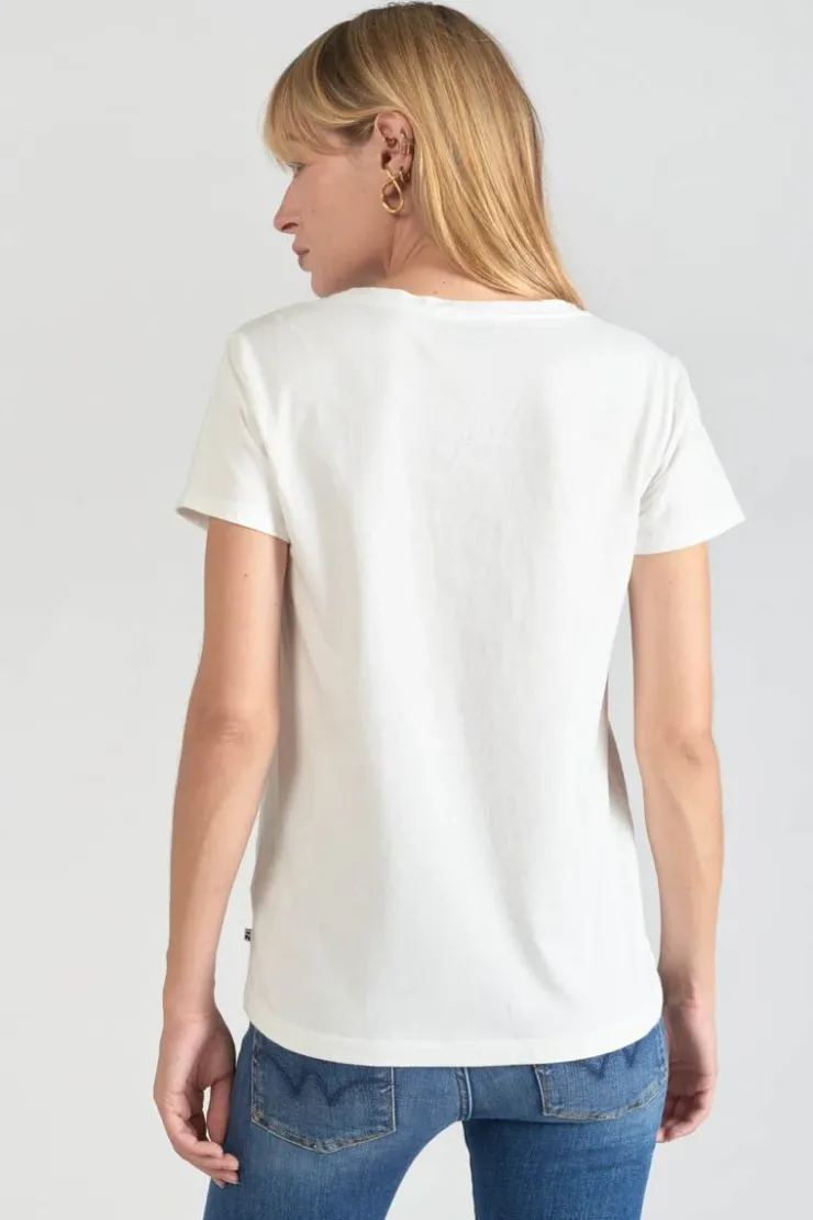 Femme Le Temps des Cerises T-Shirts & Débardeurs-T-Shirt Savana Blanc Imprime