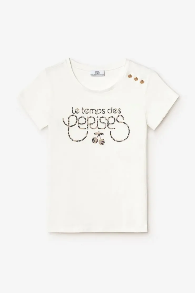 Femme Le Temps des Cerises T-Shirts & Débardeurs-T-Shirt Savana Blanc Imprime
