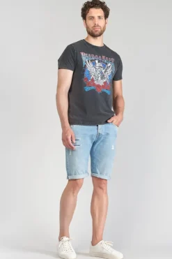 Homme Le Temps des Cerises T-Shirts & Polos-T-Shirt Tije Gris Delave Imprime