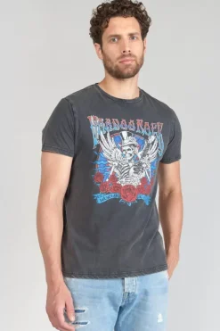 Homme Le Temps des Cerises T-Shirts & Polos-T-Shirt Tije Gris Delave Imprime