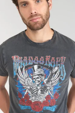 Homme Le Temps des Cerises T-Shirts & Polos-T-Shirt Tije Gris Delave Imprime