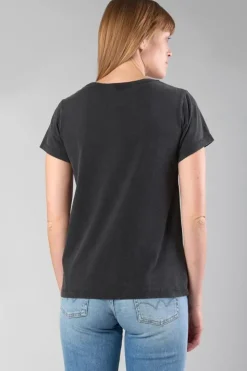 Femme Le Temps des Cerises T-Shirts & Débardeurs-T-Shirt Tonito Noir Imprime