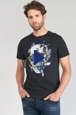 Homme Le Temps des Cerises T-Shirts & Polos-T-Shirt Usma Noir Imprime