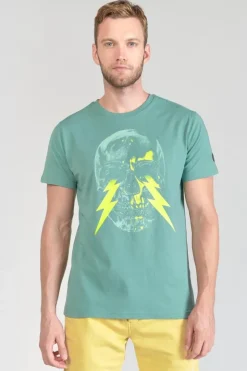 Homme Le Temps des Cerises T-Shirts & Polos-T-Shirt Witek Vert D'Eau