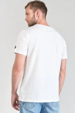 Homme Le Temps des Cerises T-Shirts & Polos-T-Shirt Yair Blanc Imprime