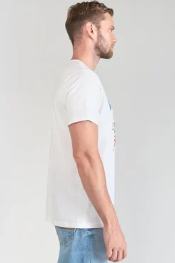 Homme Le Temps des Cerises T-Shirts & Polos-T-Shirt Yair Blanc Imprime