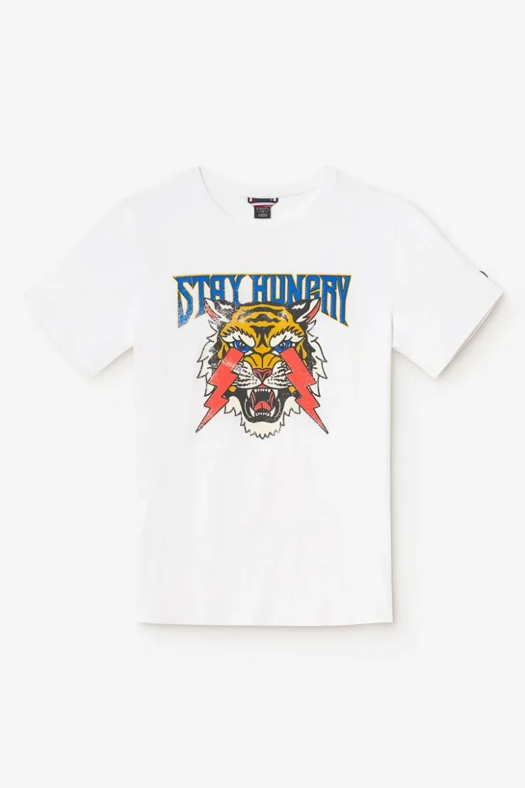 Homme Le Temps des Cerises T-Shirts & Polos-T-Shirt Yair Blanc Imprime