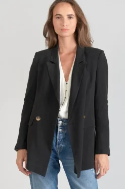 Femme Le Temps des Cerises Vestes & Blousons-Veste Blazer Bek Noire