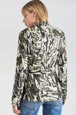 Femme Le Temps des Cerises Vestes & Blousons-Veste Blazer Salome A Motif Jungle