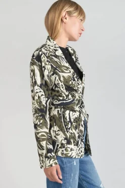Femme Le Temps des Cerises Vestes & Blousons-Veste Blazer Salome A Motif Jungle