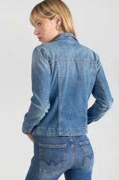 Femme Le Temps des Cerises Chemises Et Vestes-Veste En Jeans Bleu Lilly