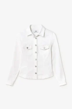 Femme Le Temps des Cerises Chemises Et Vestes-Veste En Jeans Lilly Blanche