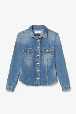 Femme Le Temps des Cerises Chemises Et Vestes-Veste En Jeans Lilly Bleu
