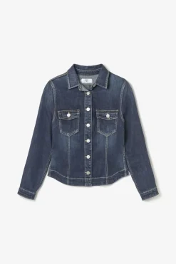 Femme Le Temps des Cerises Chemises Et Vestes-Veste En Jeans Lilly Bleu Fonce
