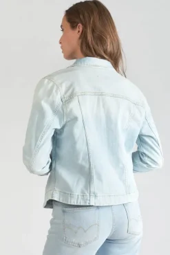 Femme Le Temps des Cerises Chemises Et Vestes-Veste En Jeans Lilly Bleu Tres Clair