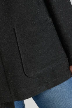 Femme Le Temps des Cerises Vestes & Blousons-Veste Kimono Sobrado Noir Brillant