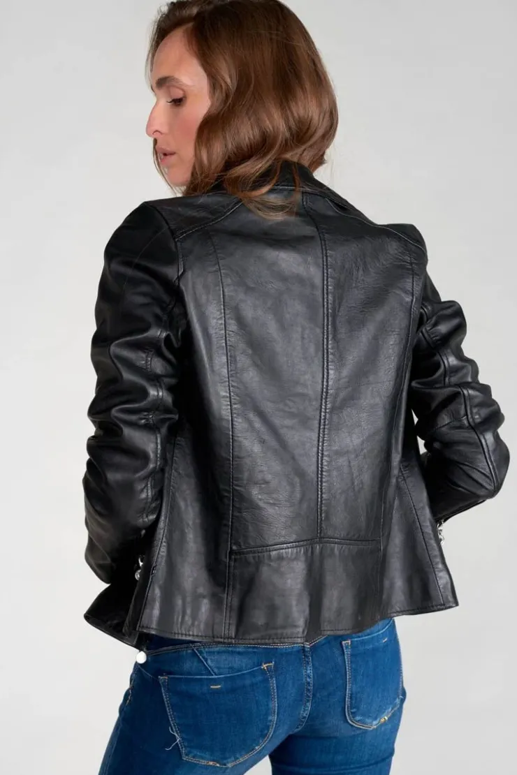 Femme Le Temps des Cerises Vestes & Blousons-Veste Nancy En Cuir