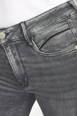 Femme Le Temps des Cerises Coupe Regular-Vex Pulp Regular Taille Haute 7/8Eme Jeans Gris N°2