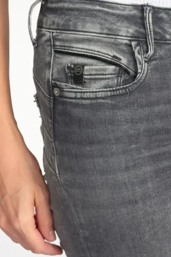 Femme Le Temps des Cerises Coupe Regular-Vex Pulp Regular Taille Haute 7/8Eme Jeans Gris N°2