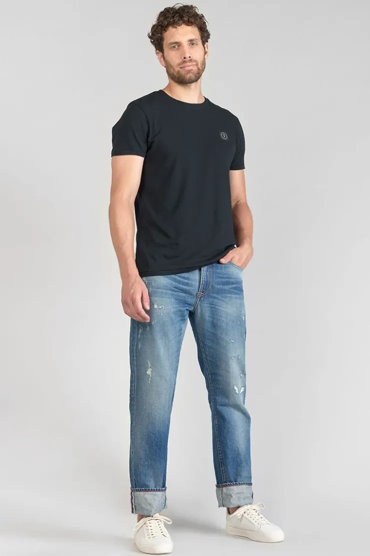 Homme Le Temps des Cerises Coupe Regular Confort-Vintage 700/20 Regular Jeans Destroy Vintage Bleu N°3