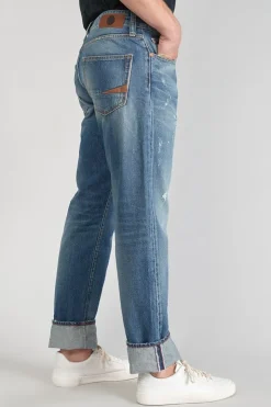 Homme Le Temps des Cerises Coupe Regular Confort-Vintage 700/20 Regular Jeans Destroy Vintage Bleu N°3