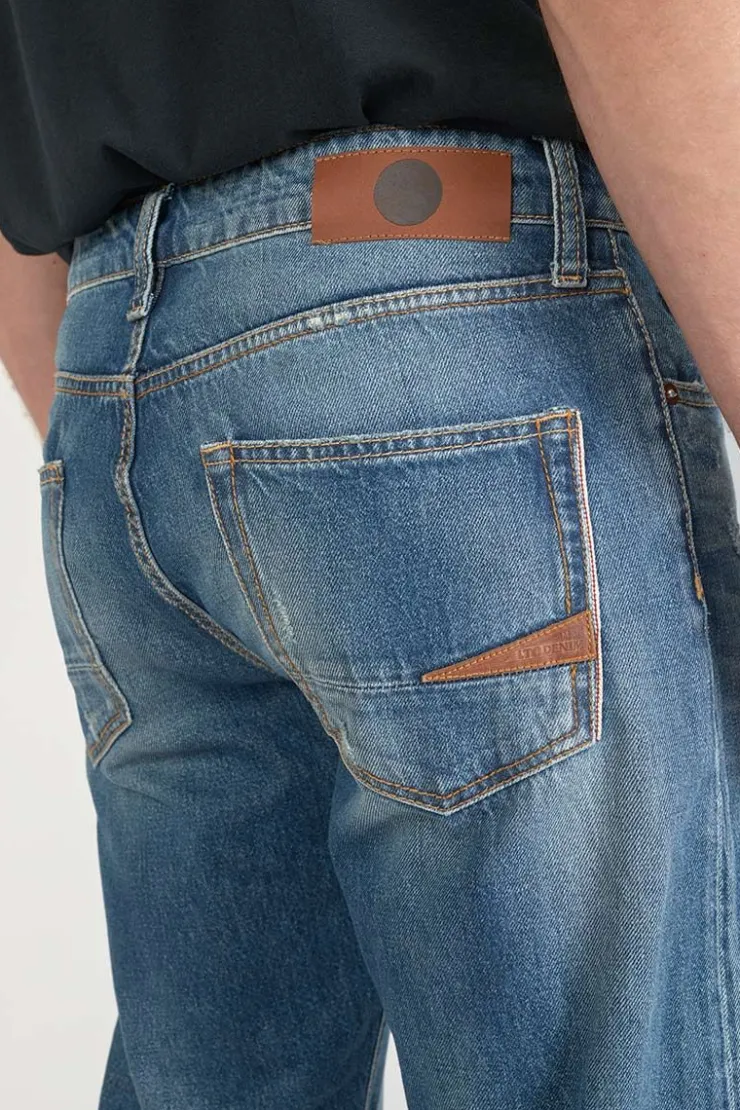 Homme Le Temps des Cerises Coupe Regular Confort-Vintage 700/20 Regular Jeans Destroy Vintage Bleu N°3