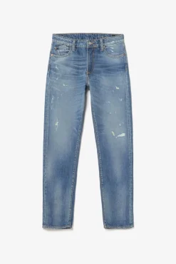 Homme Le Temps des Cerises Coupe Regular Confort-Vintage 700/20 Regular Jeans Destroy Vintage Bleu N°3